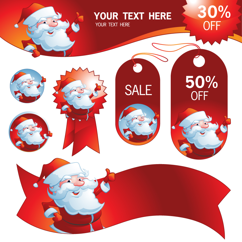 free vector Vector christmas discount sales calendar